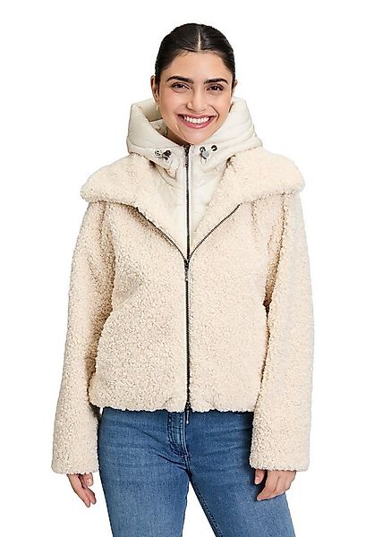 Amber & June Plüschjacke Damen mit abnehmbarem Westenteil günstig online kaufen