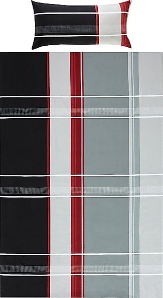 Erwin Müller Bettwäsche Bettwäsche, Biber, Streifen günstig online kaufen