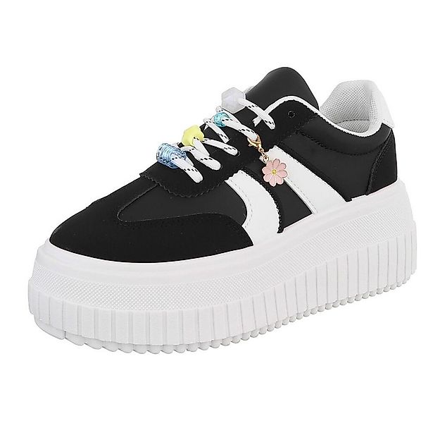 Ital-Design Plateausneaker mit verspielten Details für Damen Sneaker (91409 günstig online kaufen