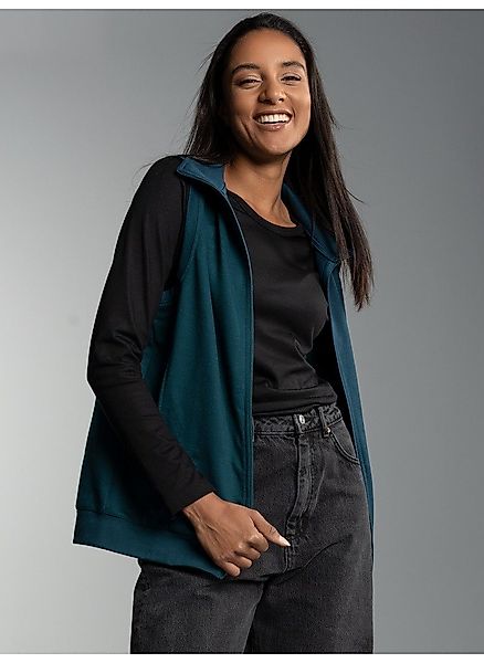 Trigema Steppweste "TRIGEMA Weste aus bequemem Sweat-Material" 1 Stk. tlg. günstig online kaufen