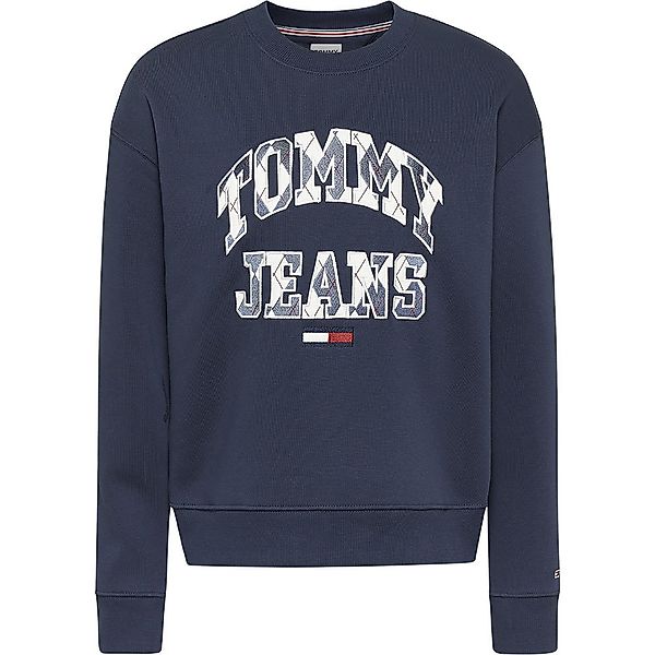 Tommy Jeans Boxy College Argyle Pullover M Twilight Navy günstig online kaufen