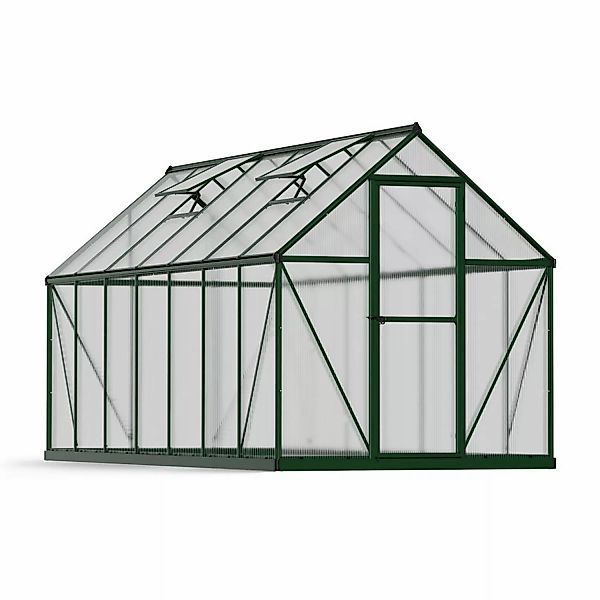 Palram - Canopia Gewächshaus Mythos Grün 7,9 m² inkl. Fundamentrahmen günstig online kaufen