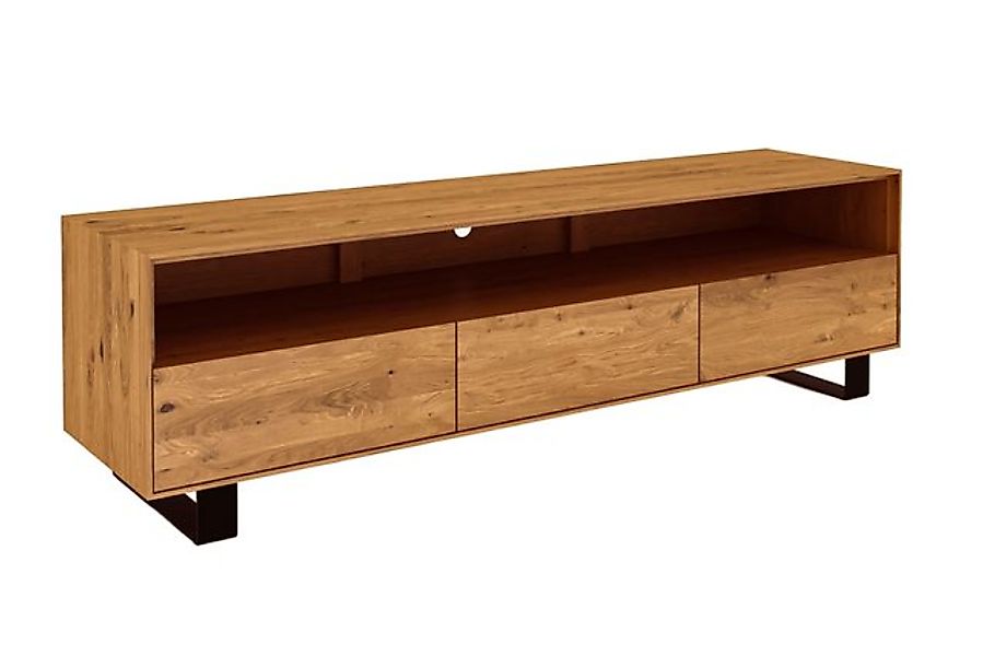 byoak TV-Schrank STEEL aus Massivholz, Naturgeölt günstig online kaufen