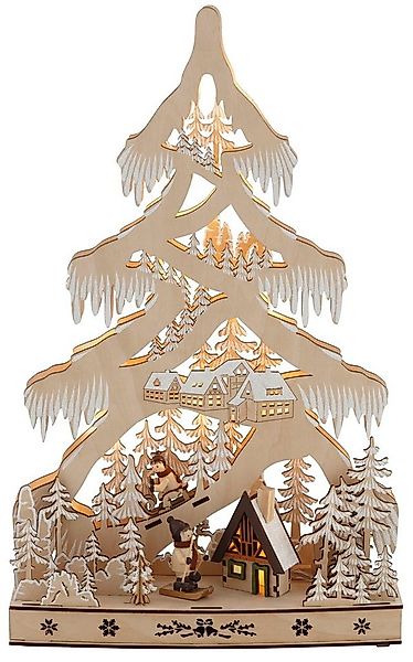 Home affaire Dekobaum Weihnachtsdeko, Schneelandschaft, mit LED Beleuchtung günstig online kaufen