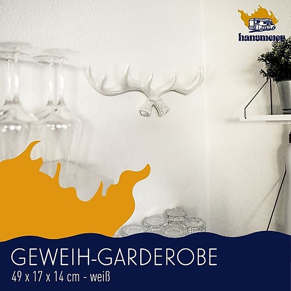 Hansmeier Wandgarderobe Geweih-Garderobe, Wanddekoration für Außen, Innen, günstig online kaufen