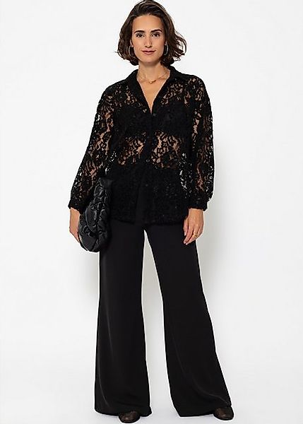 SASSYCLASSY Langarmbluse Transparente Langarm Bluse Damen günstig online kaufen