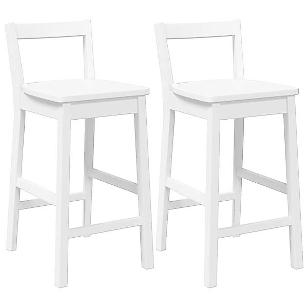 vidaXL Barhocker Barhocker 2 Stk. Weiß günstig online kaufen