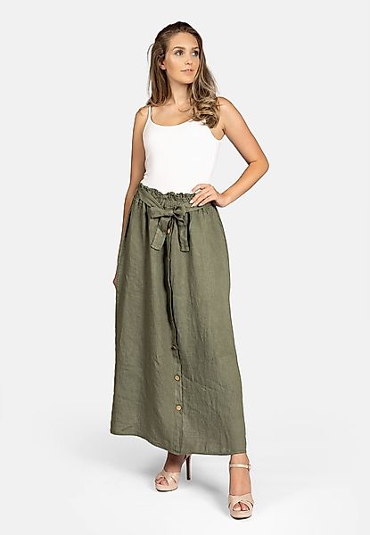 Caspar Faltenrock RO032 langer Maxi Sommer günstig online kaufen