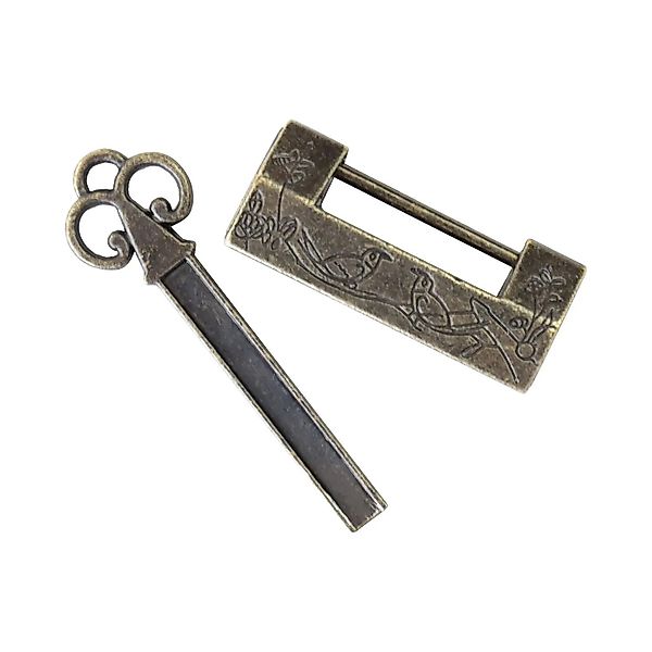 HMF 6491-VOG-23 Antikes Chinesisches Deko Vorhängeschloss Vogel 40 x 18 x 1 günstig online kaufen