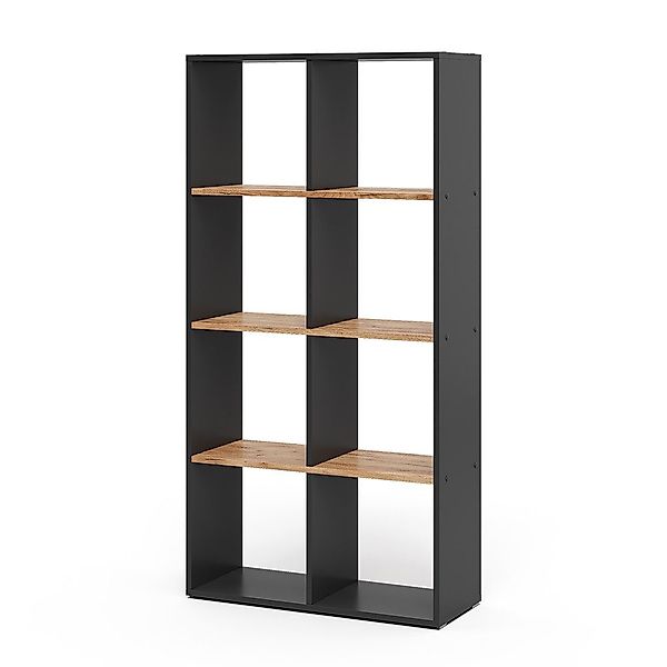 Vicco Raumteiler Scutum, Anthrazit/Goldkraft Eiche, 143 günstig online kaufen