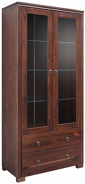 OTTO home Vitrine "Gotland" Breite 80 cm, Höhe 178 cm, mit Glastüren, aus m günstig online kaufen
