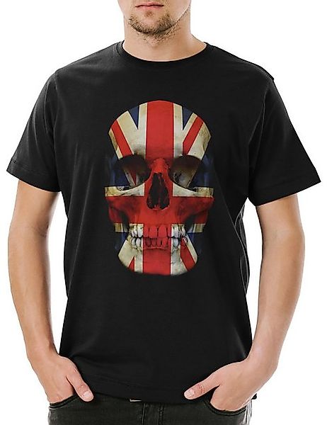 Urban Backwoods Print-Shirt Union Jack UK Skull Flag Herren T-Shirt Totenko günstig online kaufen