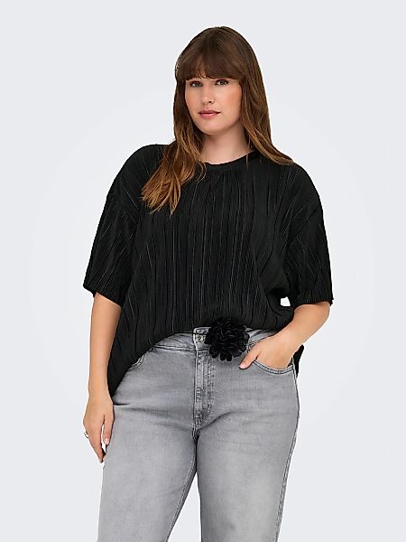 ONLY CARMAKOMA Plisseeshirt "CARRAVENNA S/S PLISSE TOP JRS NOOS" günstig online kaufen