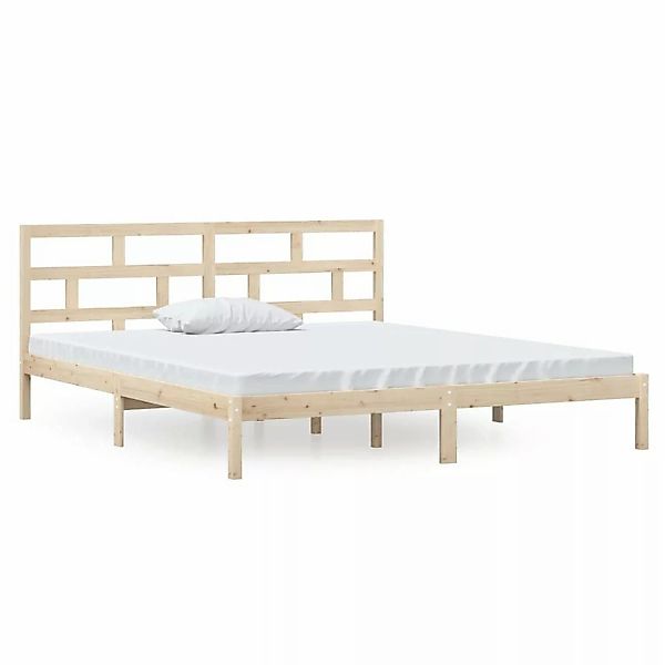 Vidaxl Massivholzbett 135x190 Cm 4ft6 Double günstig online kaufen
