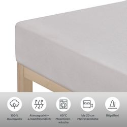 andas Spannbettlaken "Greta in Gr. 90x200, 140x200 oder 180x200 cm" Premium günstig online kaufen