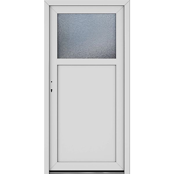 Roro Nebeneingangstür OKE 1154 Kunststoff 5FA Weiß 98 cm x 198 cm DIN L günstig online kaufen