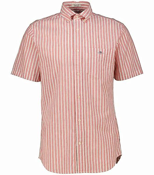 Gant Langarmhemd Herren Hemd COTTON LINEN STRIPE Regular Fit (1-tlg) günstig online kaufen
