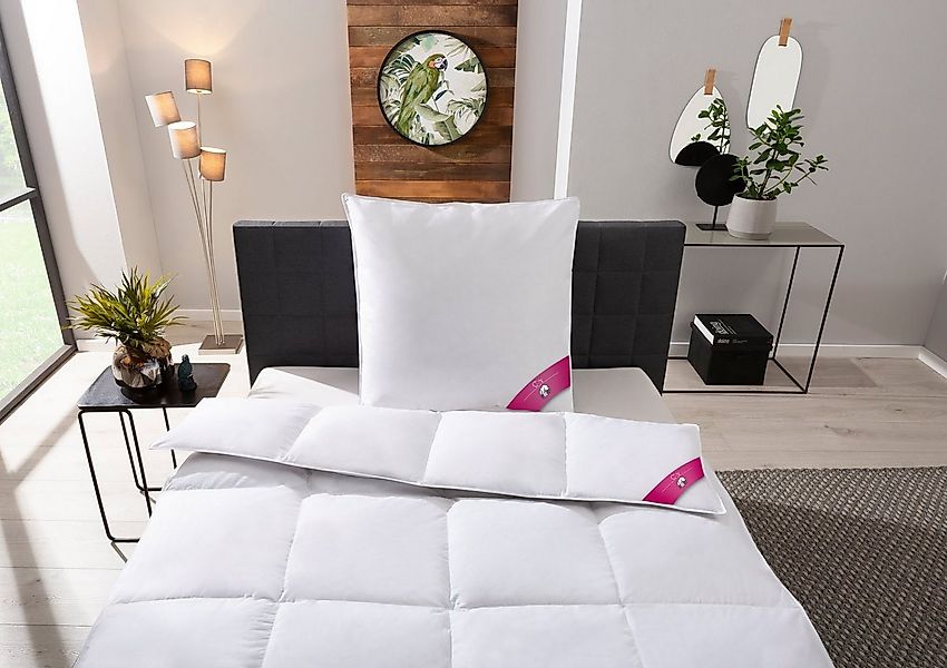 RIBECO Daunenbettdecke + Kopfkissen Johanna, Füllung: Bettdecke: 80% Daunen günstig online kaufen