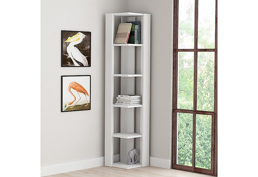 Decortie Eckregal Nati, Eck-Bücherregal, 34 x 34 x 161 cm günstig online kaufen