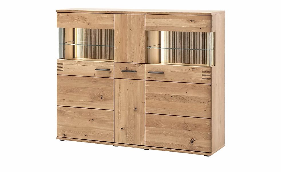 Woodford Highboard  Monta ¦ holzfarben ¦ Maße (cm): B: 150 H: 121 T: 37.0 K günstig online kaufen