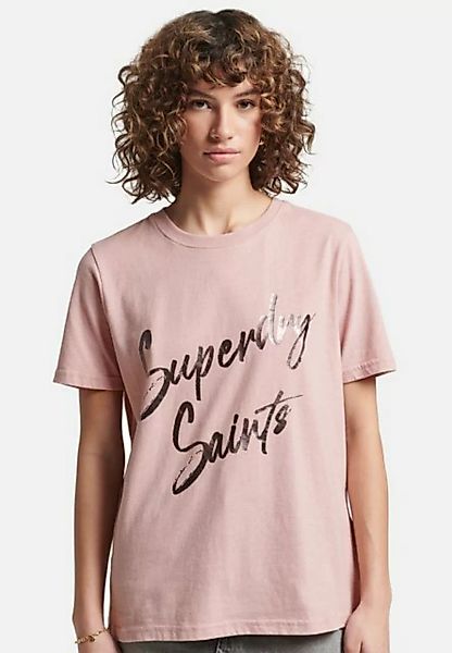 Superdry T-Shirt T-Shirt Vintage Kurzarmshirt mit Verzierung günstig online kaufen