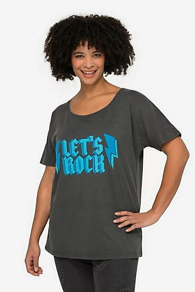Angel of Style Rundhalsshirt T-Shirt oversized Let's Rock Rundhals günstig online kaufen