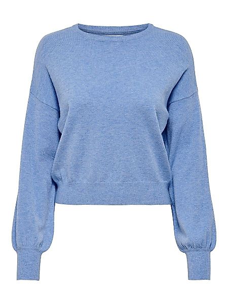 ONLY Einfarbiger Pullover Damen Blau günstig online kaufen