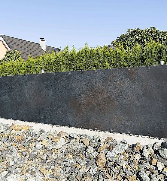 MyMaxxi Sichtschutzzaunmatten Zaunbanner verwaschene Stahlwand Sichtschutz günstig online kaufen