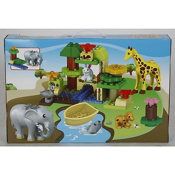 BURI Bausteine Zoo 51tlg. Kinderspielzeug Steckbausteine günstig online kaufen
