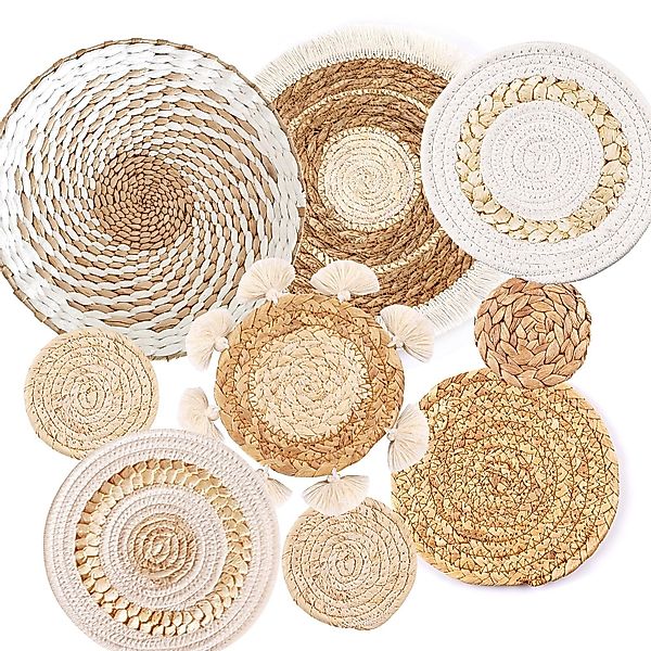 Coonoor Wanddekoobjekt 7/9 Stück Boho-Wandkörbe, Dekoration günstig online kaufen