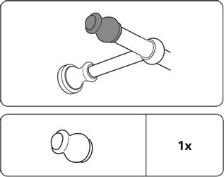 GARDINIA Gardinenstangen-Endstück "Holz für Ø 28 mm" Serie Gardinenstangen- günstig online kaufen