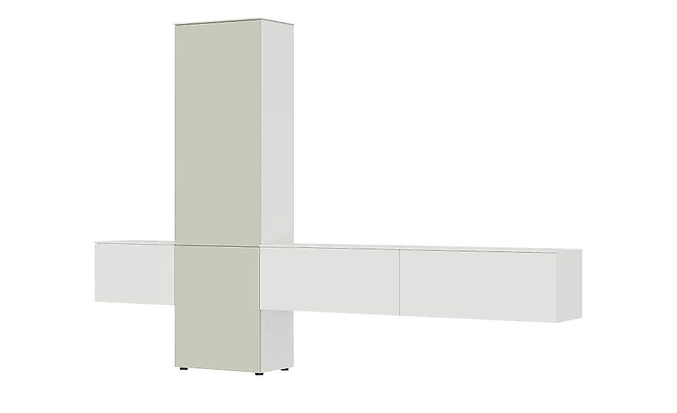 Wohnwand  Style ¦ grün ¦ Maße (cm): B: 301 H: 205 T: 38.0 Kommoden & Sidebo günstig online kaufen