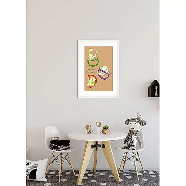 KOMAR Wandbild - ABC Animal D - Größe: 50 x 70 cm mehrfarbig Gr. one size günstig online kaufen