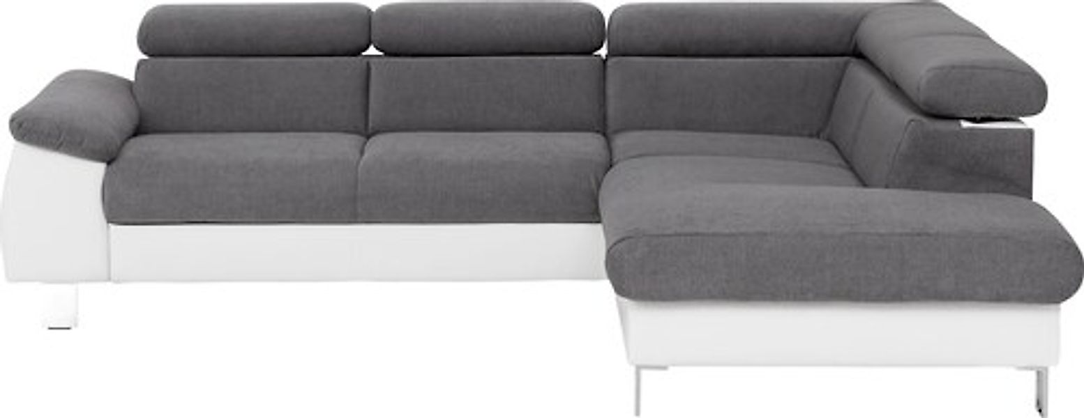 COTTA Ecksofa »Komaris L-Form, B: 249 cm« mit Kopfteilverstellung, optional günstig online kaufen