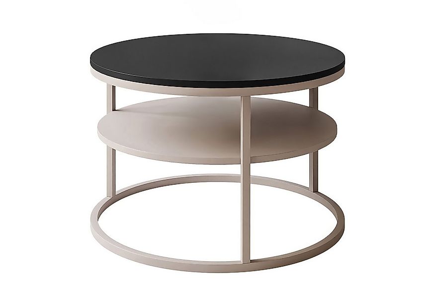 Lookway Couchtisch CIRI SLIM MATT Kaschmir mit Ablage (1 Tisch), Durchmesse günstig online kaufen