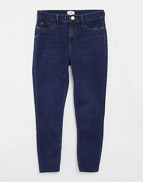 River Island – Molly – Eng geschnittene Jeans in dunkelblauer Waschung günstig online kaufen
