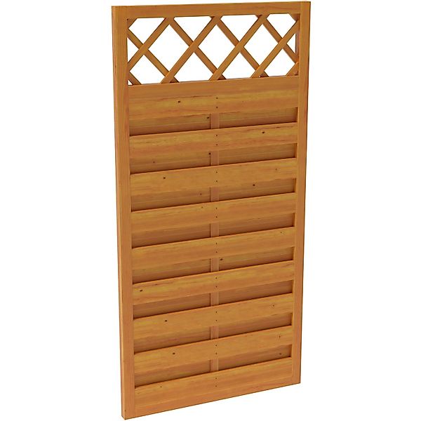 Sichtschutzzaun-Element Country Pinienfarben lasiert 180 x 90 cm FSC günstig online kaufen