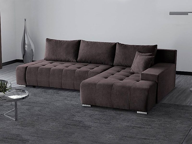 Beautysofa Ecksofa DRACO mit Schlaffunktion und günstig online kaufen