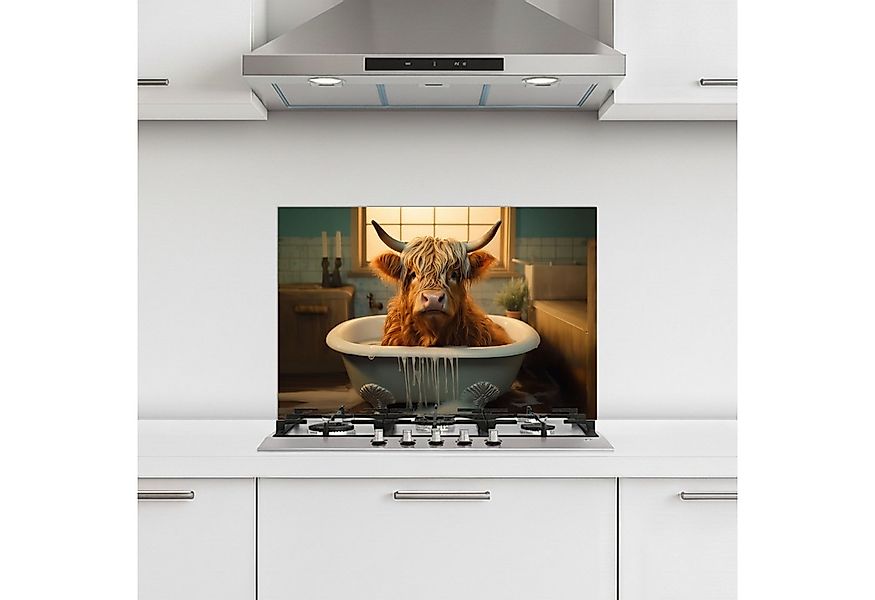 MuchoWow Küchenrückwand selbstklebend Scotch highlander - Bad - Badezimmer, günstig online kaufen