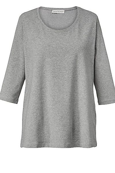 Janet & Joyce T-Shirt Basic T-Shirt Rundhals 3/4-Ärmel günstig online kaufen