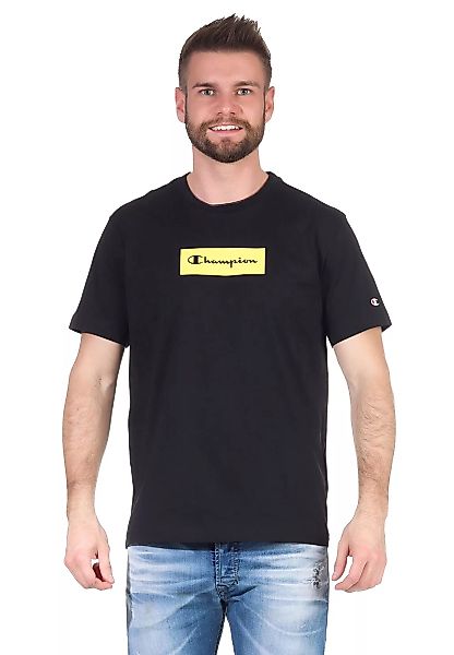 Champion Herren T-Shirt 215789 KK003 NBK Schwarz Gelb günstig online kaufen
