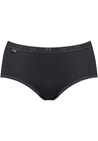 sloggi Midislip "Basic+", (4er Pack), perfekter Sitz, feminin, Baumwollmisc günstig online kaufen