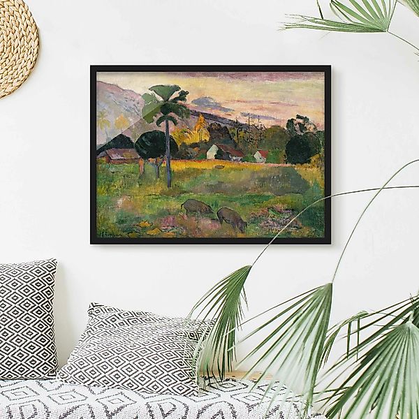 Bild mit Rahmen Kunstdruck - Querformat Paul Gauguin - Komm her günstig online kaufen