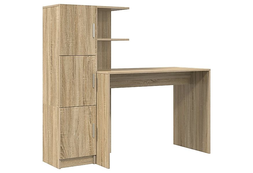vidaXL Schreibtisch Schreibtisch 2 pcs Sonoma-Eiche (2-St) günstig online kaufen