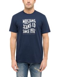 MUSTANG Kurzarmshirt "Style Austin" mit Logo-Print günstig online kaufen