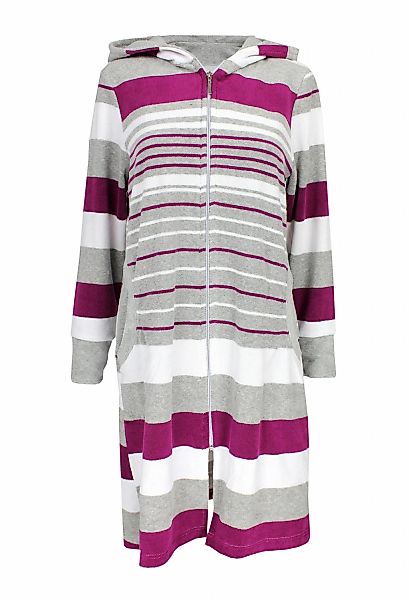 AQUARTI Damenbademantel "Bademantel Aquarti Damen Frottee Bademantel Gestre günstig online kaufen