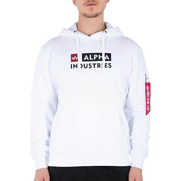 Alpha Industries Block-logo Pullover S White günstig online kaufen