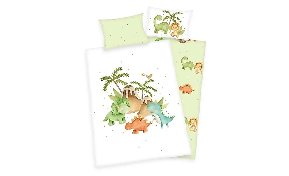 Herding Bettwäsche-Set  Dinos ¦ mehrfarbig ¦ Maße (cm): B: 100 H: 1 Bettwar günstig online kaufen