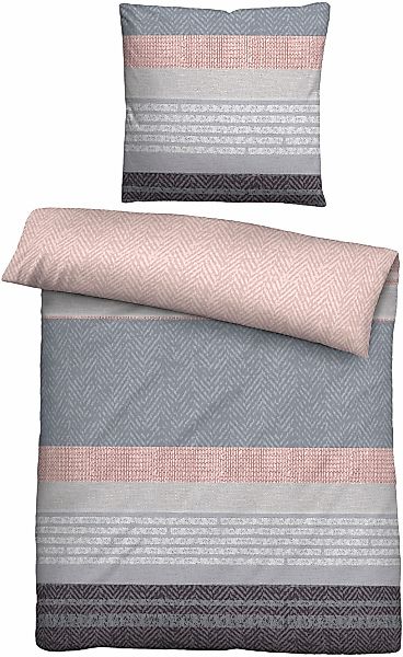 Biberna Bettwäsche "0004104" 2 Stk. wohlig warm + weich, pflegeleicht, 100% günstig online kaufen