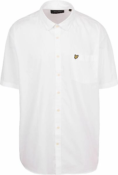 Lyle and Scott Short Sleeves Hemd Plussize Poplin Weiß - Größe 4XL günstig online kaufen